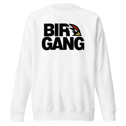 Birdgang Unisex Premium White Sweatshirt