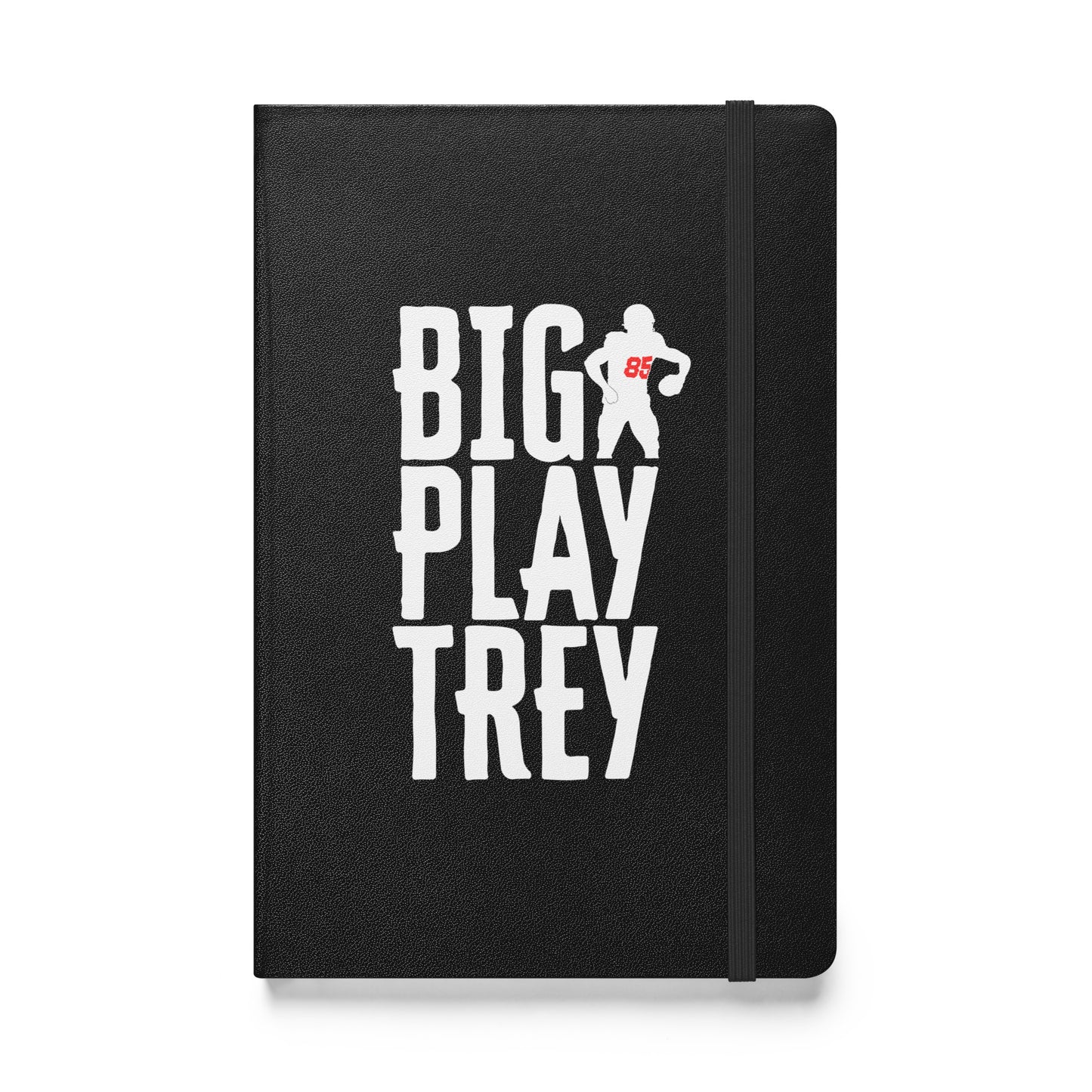 Big Play Trey Hardcover Black or Red Bound Notebook