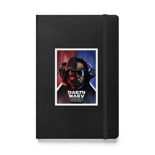 Darth Marv Hardcover Black, Grey, Red, or White bound notebook