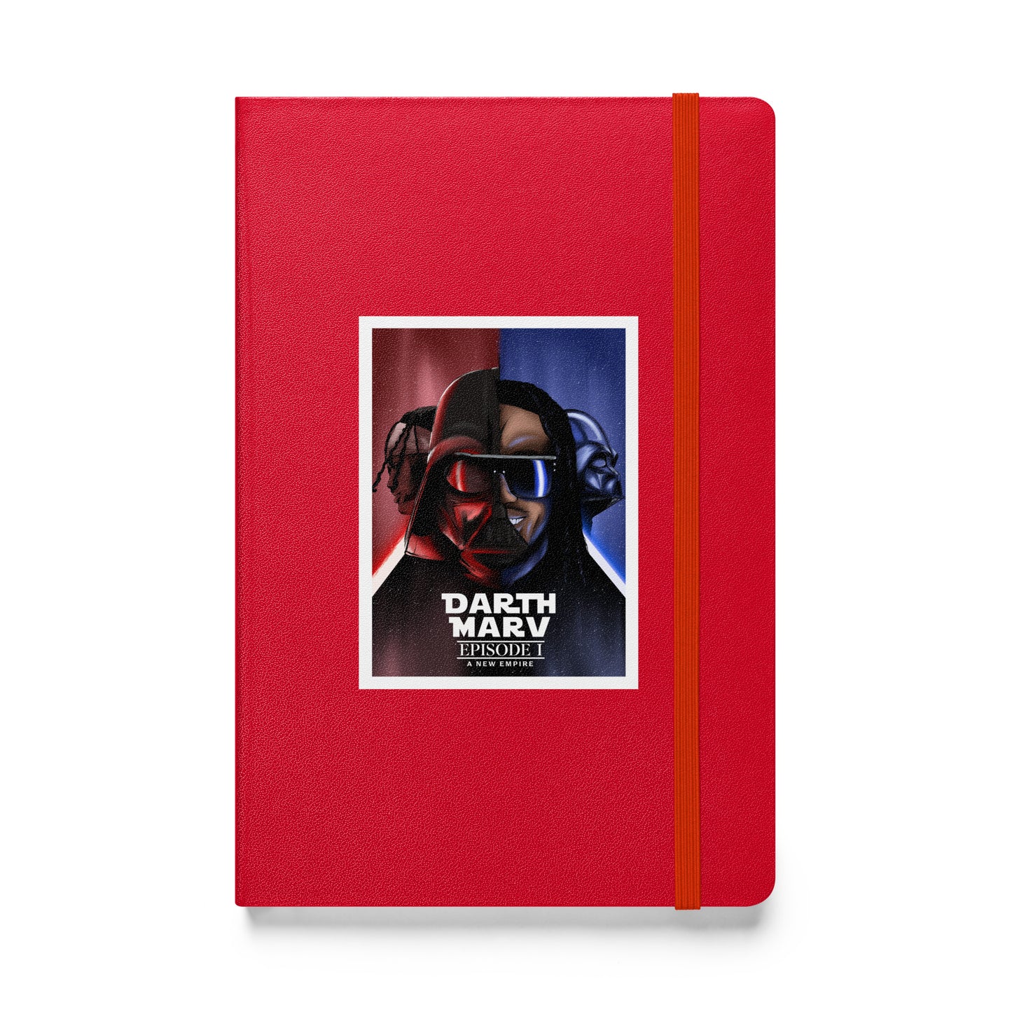 Darth Marv Hardcover Black, Grey, Red, or White bound notebook