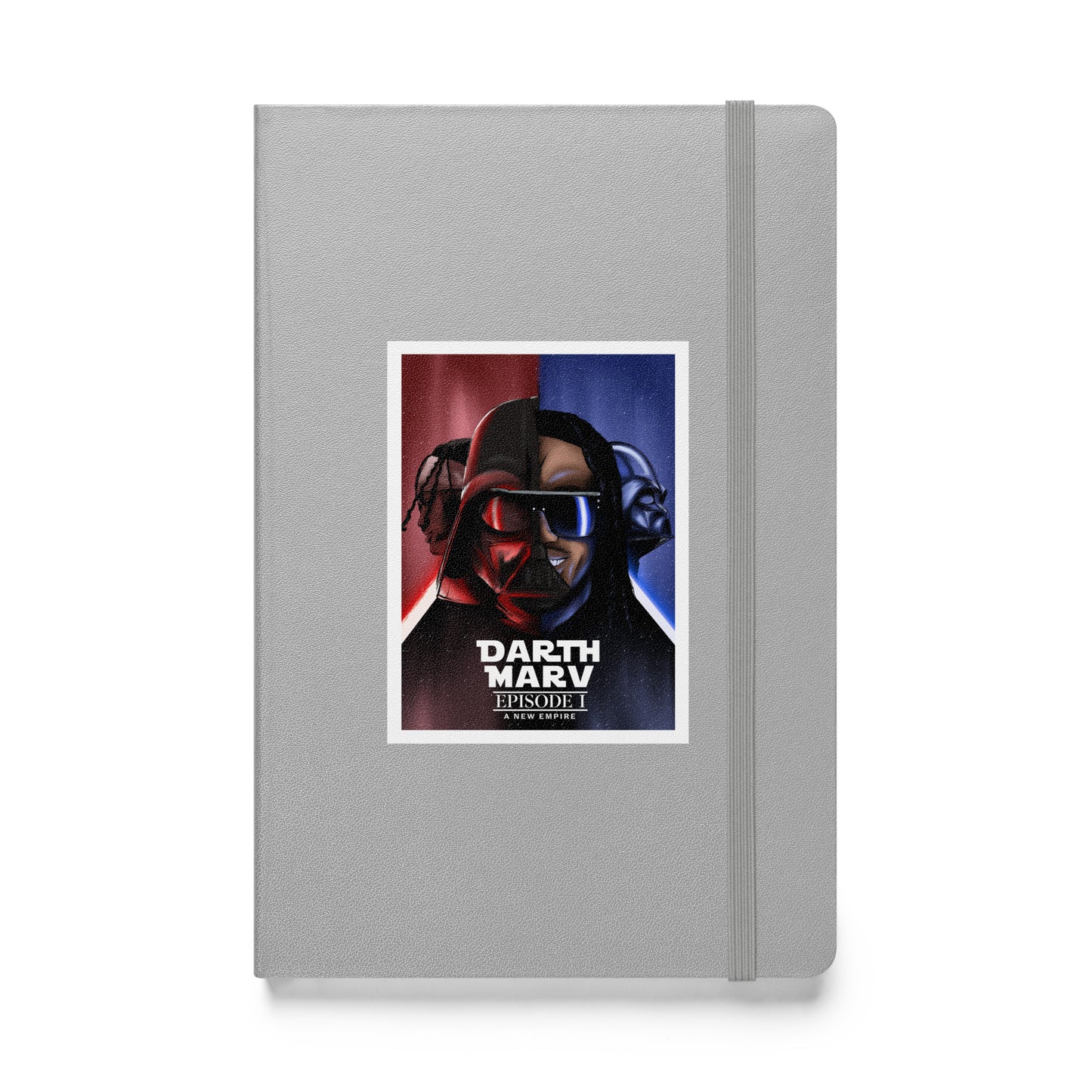 Darth Marv Hardcover Black, Grey, Red, or White bound notebook