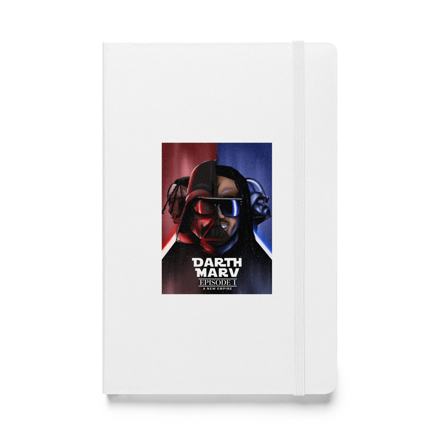 Darth Marv Hardcover Black, Grey, Red, or White bound notebook