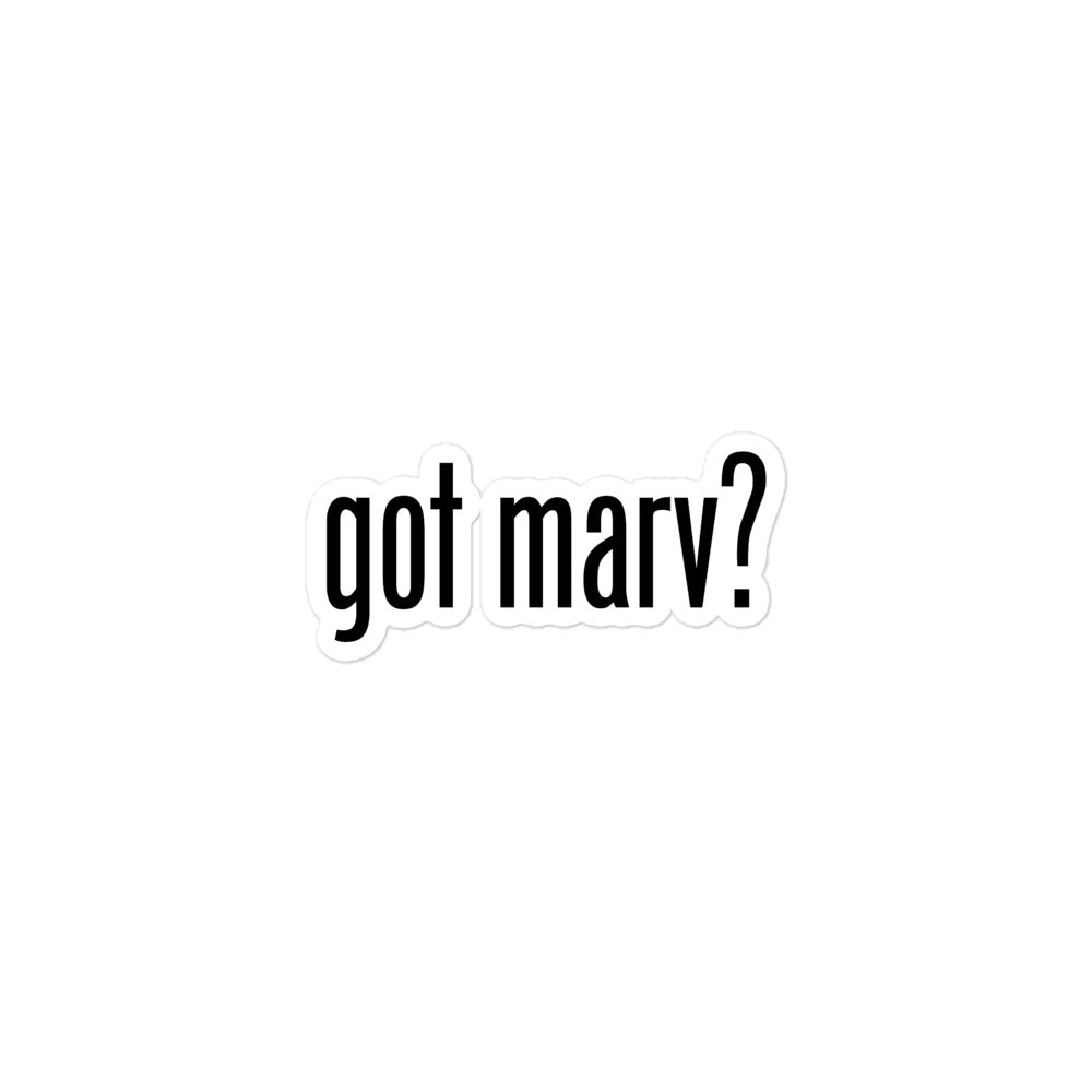 got marv? Sticker