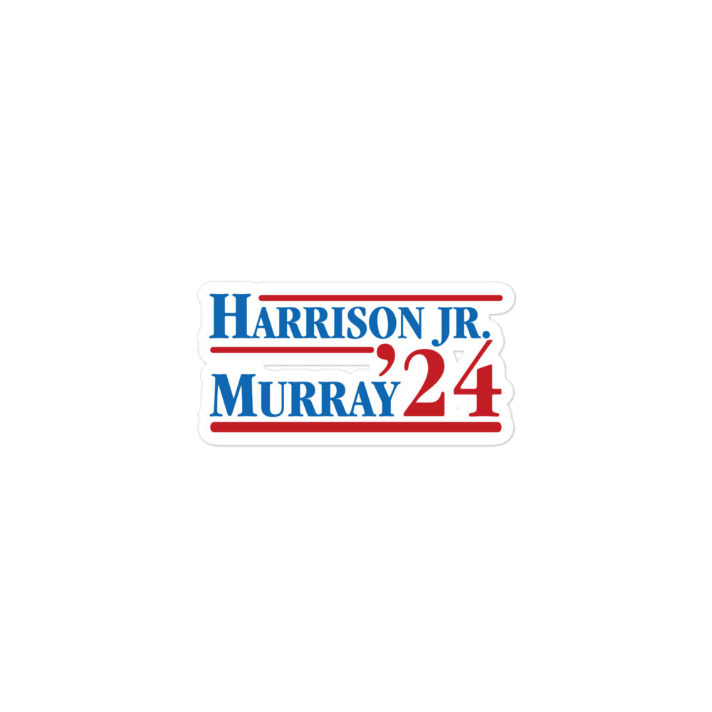 Harrison / Murray Red & Blue Sticker