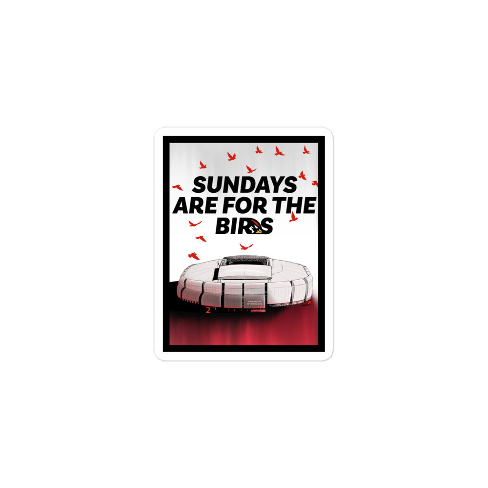 Sundays for the Birds Sticker