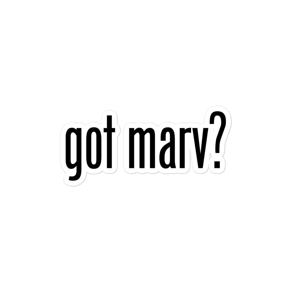 got marv? Sticker