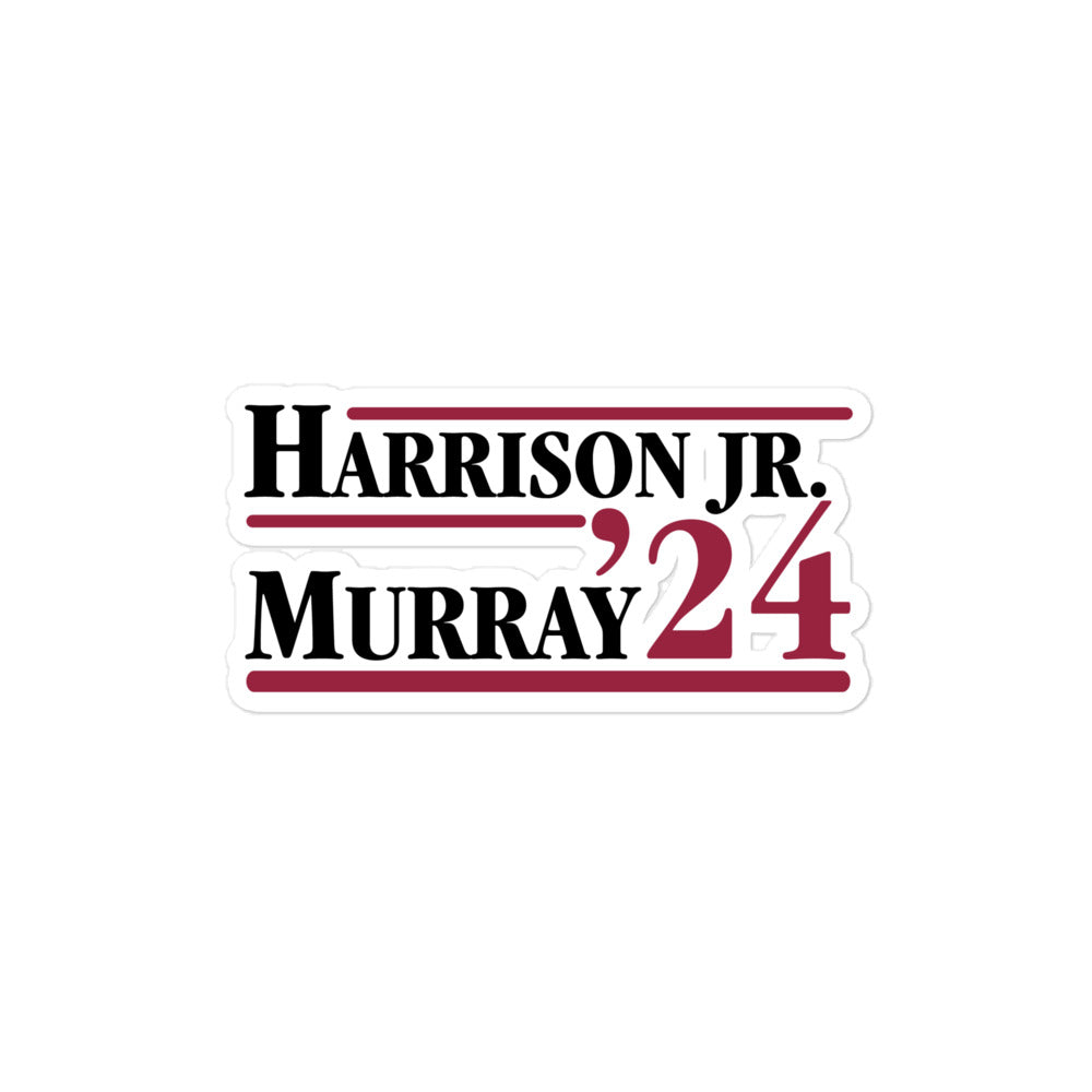 Harrison / Murray Red & Black Sticker