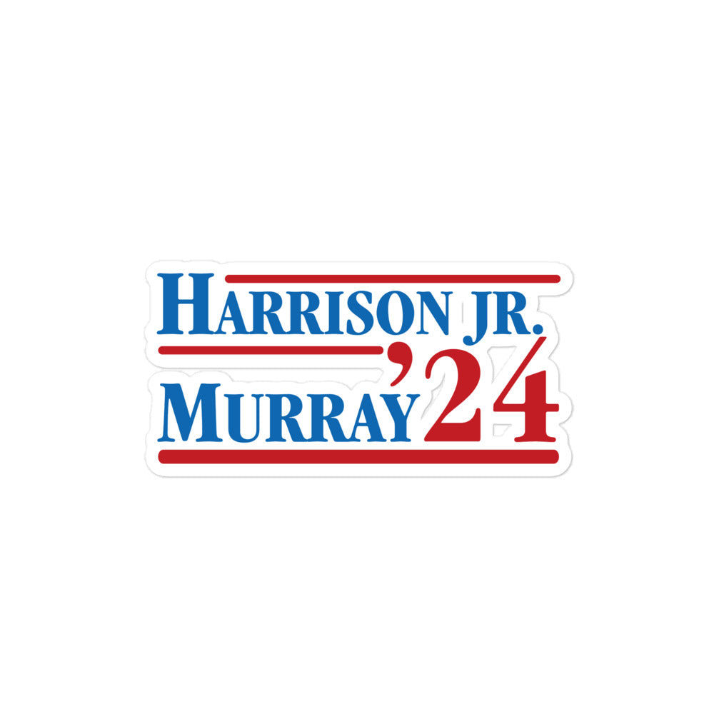 Harrison / Murray Red & Blue Sticker