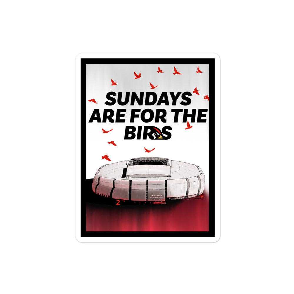 Sundays for the Birds Sticker