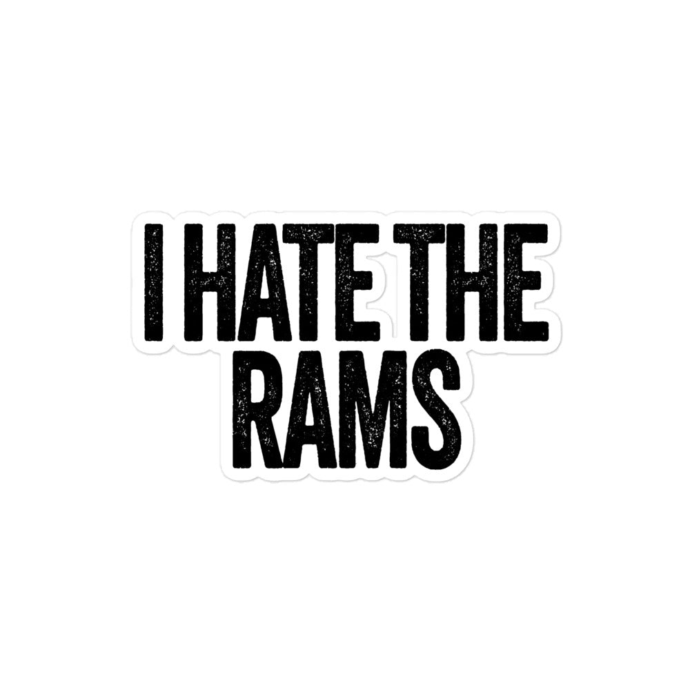 I Hate the Rams Sticker