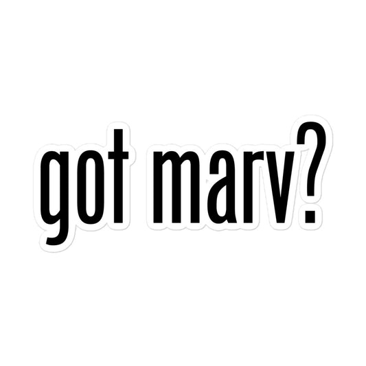 got marv? Sticker