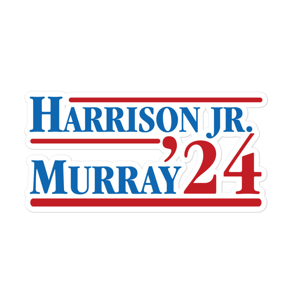 Harrison / Murray Red & Blue Sticker