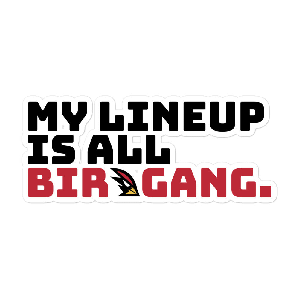 My Lineup Birdgang Sticker