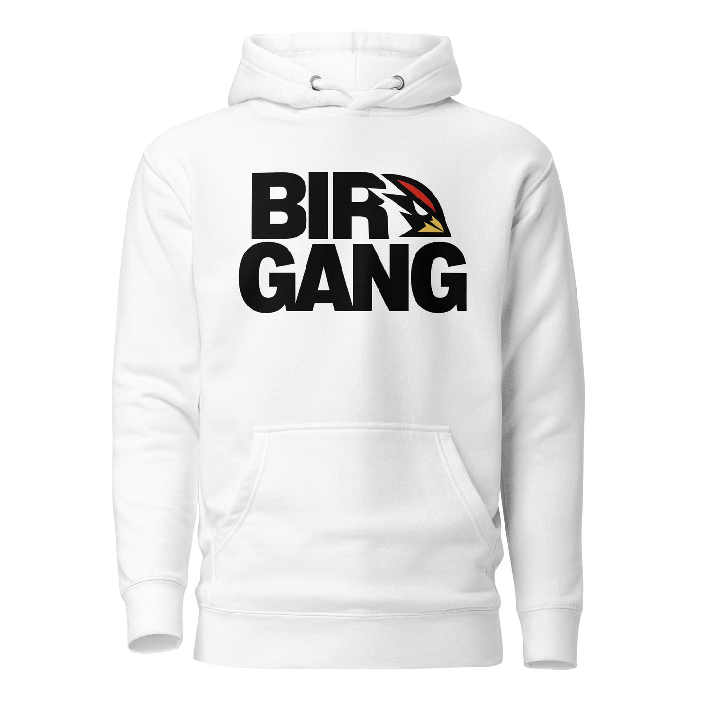 Birdgang Unisex White Hoodie