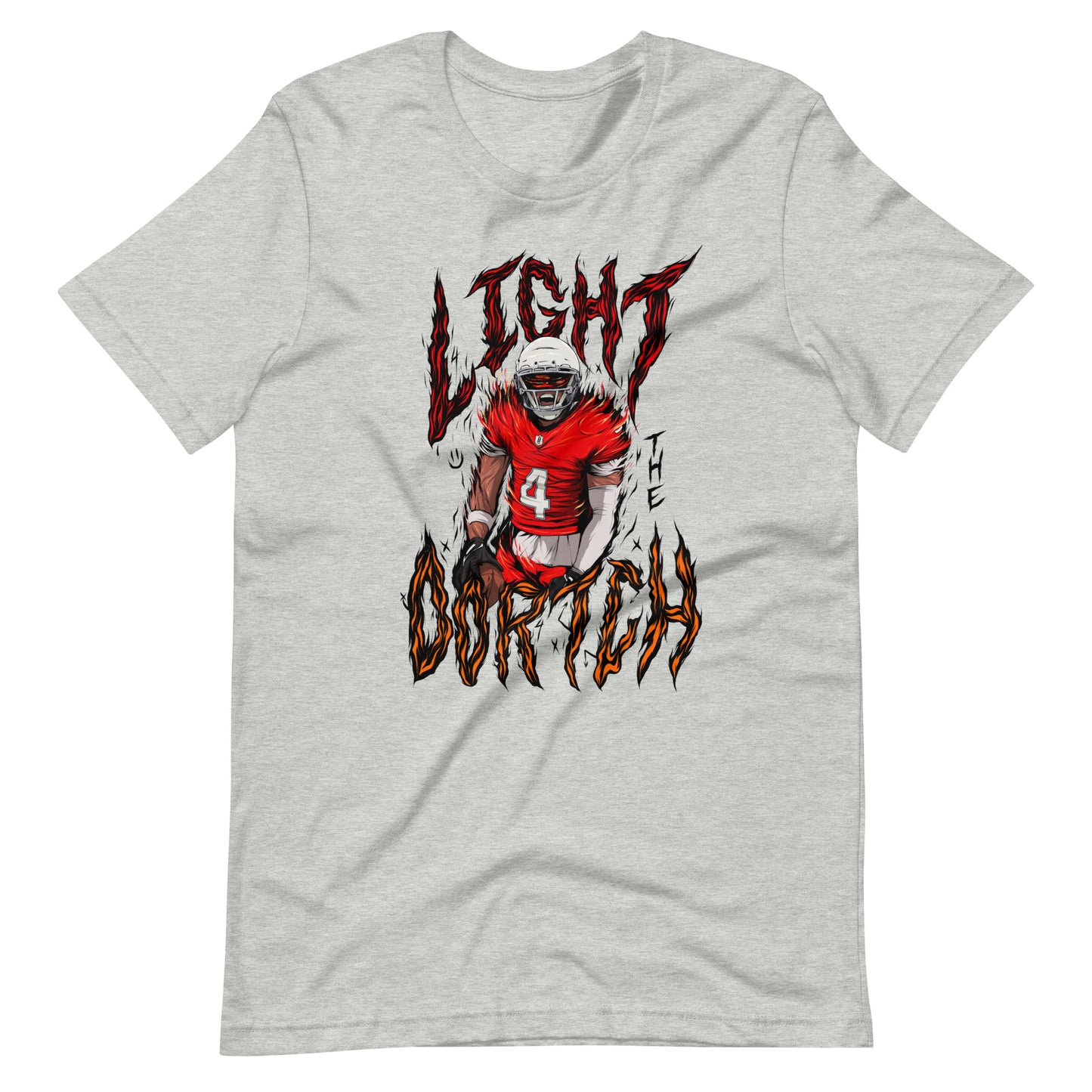 Light the Dortch Unisex Athlectic Heather t-shirt