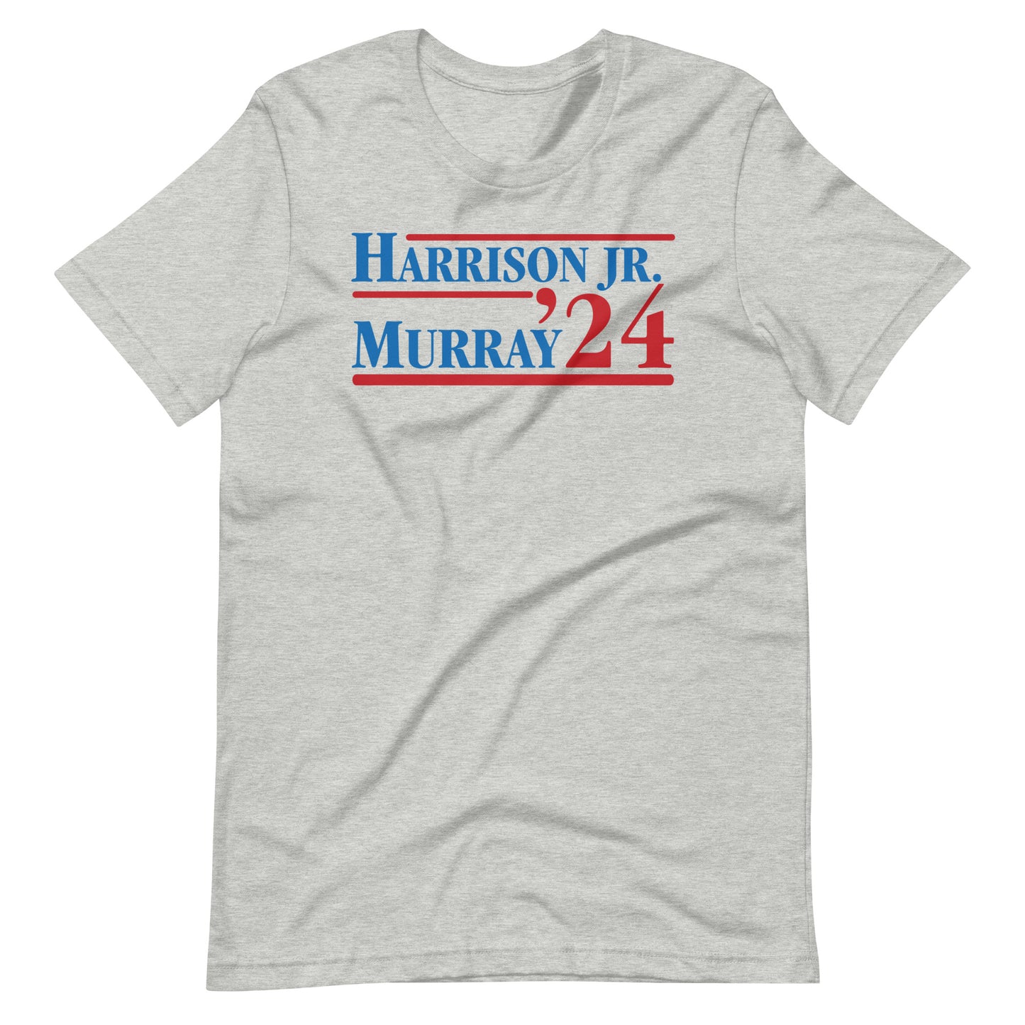 Murray / Harrison 2024 Unisex Athletic Heather t-shirt Red/Blue Letters