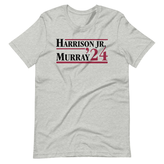 Murray / Harrison 2024 Unisex Athletic Heather t-shirt Red/Black Letters