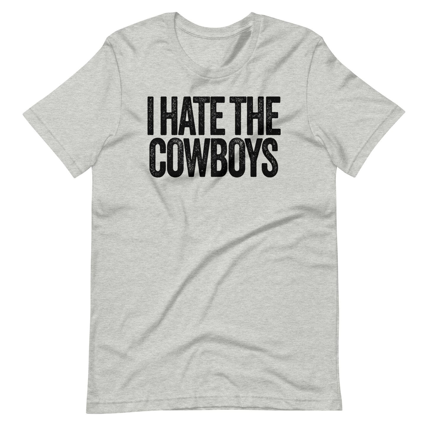 I Hate the Cowboys Unisex Athletic Heather t-shirt