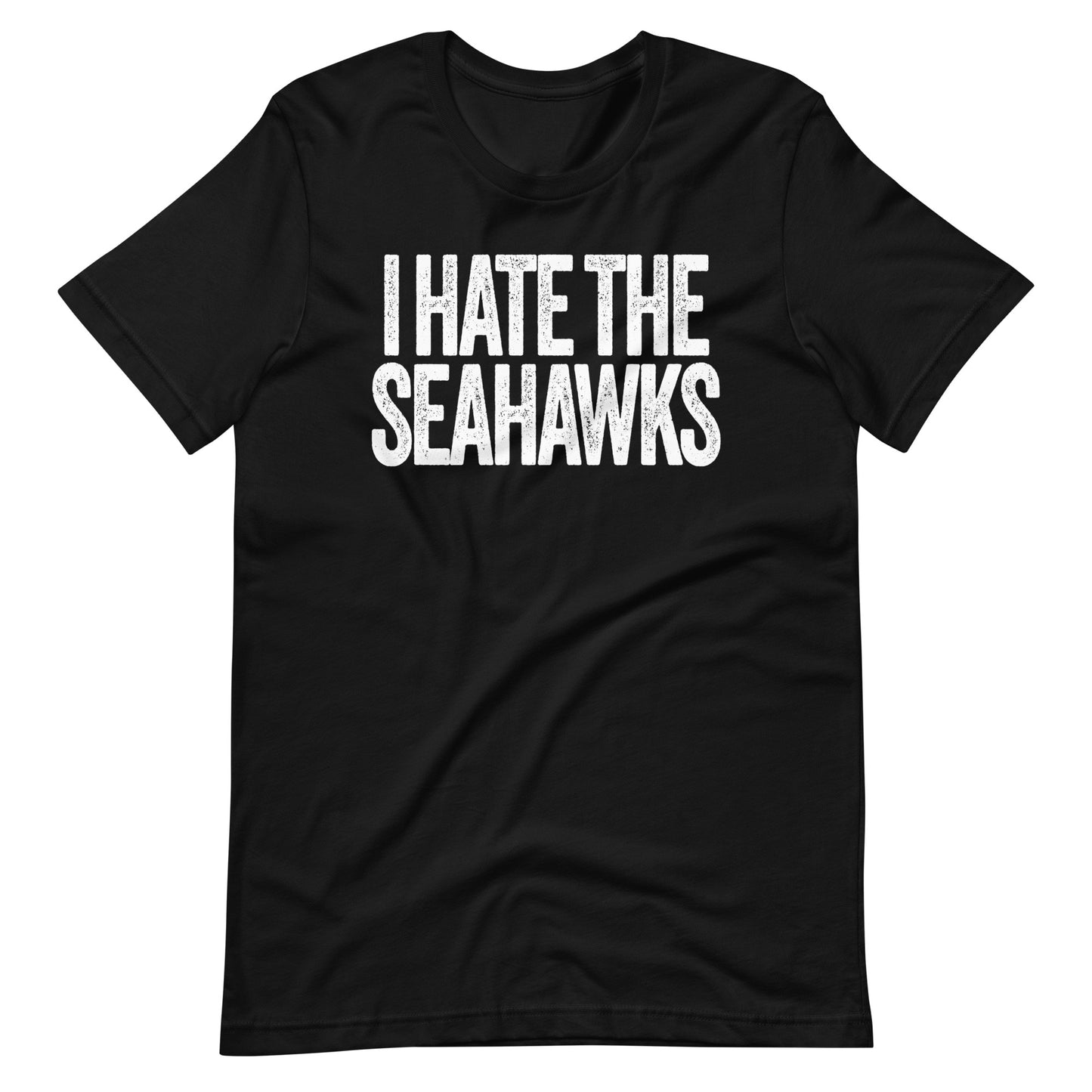 I Hate the Seahawks Unisex Black t-shirt