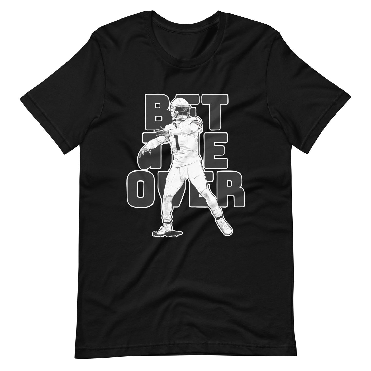 Bet the Over Unisex Black t-shirt