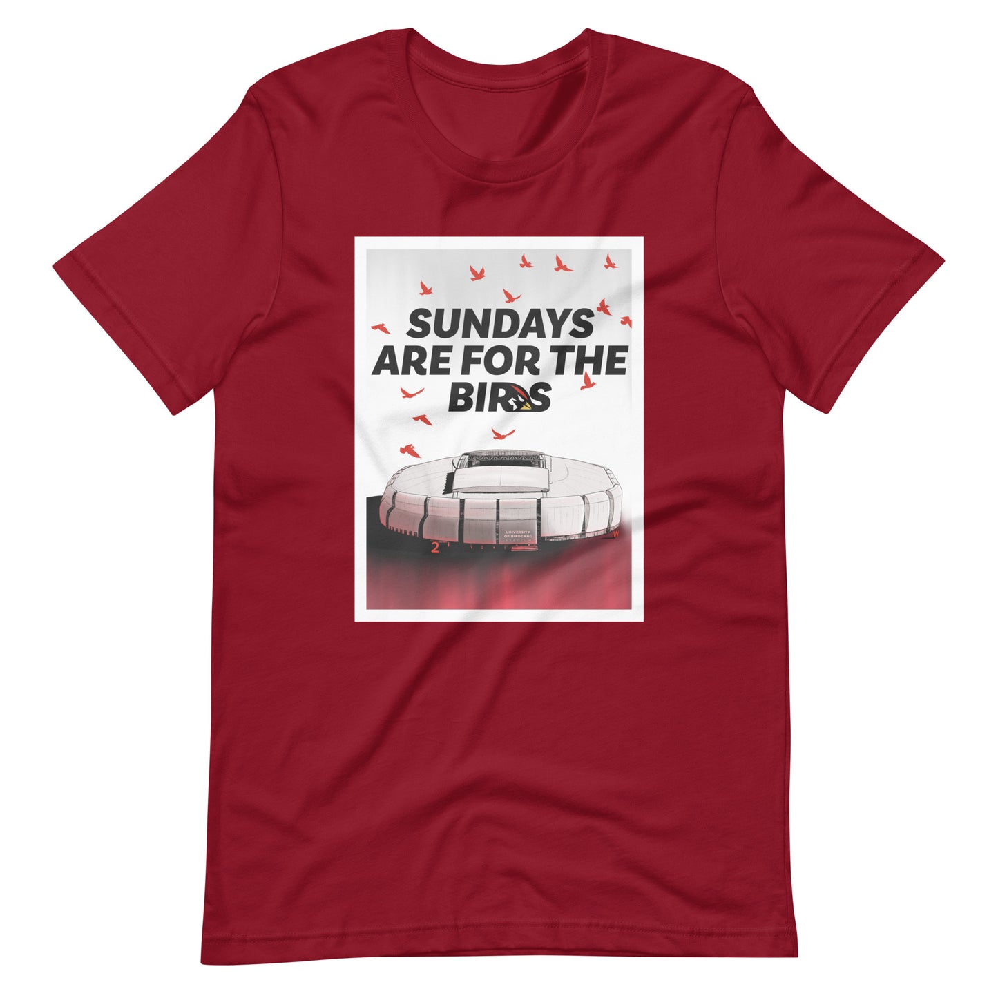 Sundays for the Birds Unisex Cardinal t-shirt