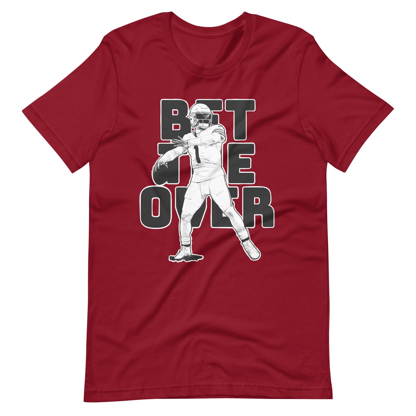 Bet the Over Unisex Cardinal t-shirt