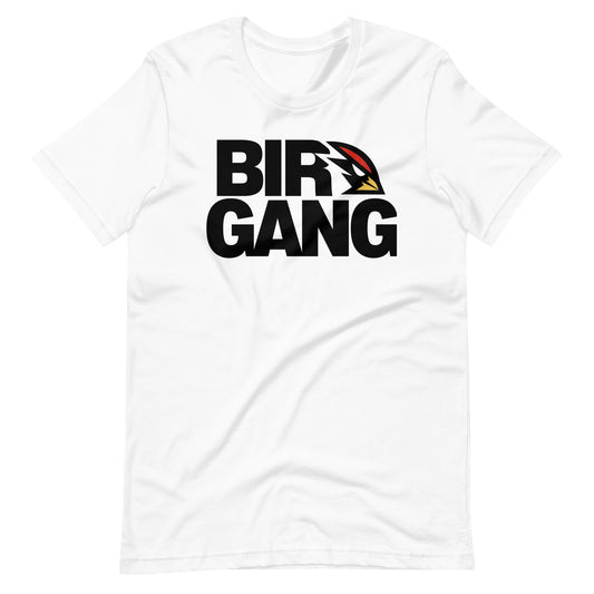 Birdgang Unisex White t-shirt