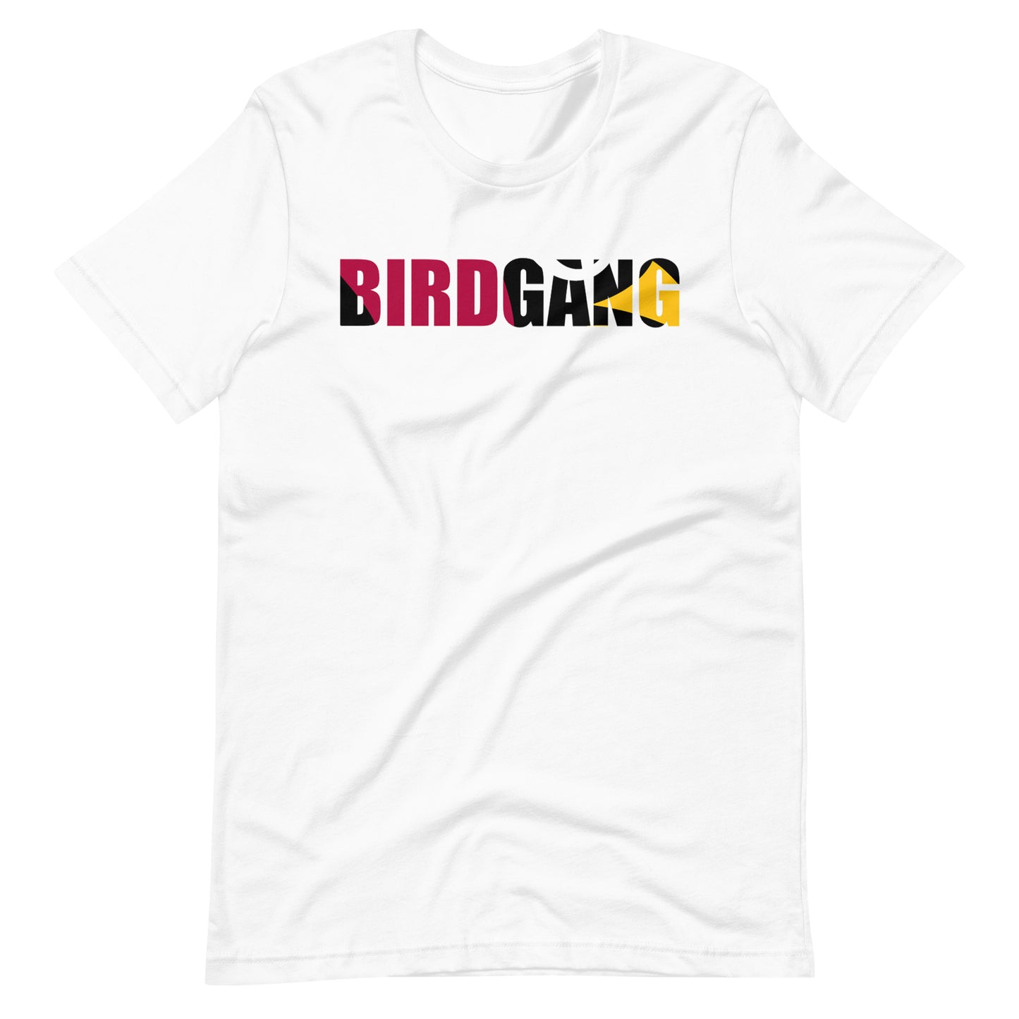 Birdgang Color in the Lines Unisex White t-shirt