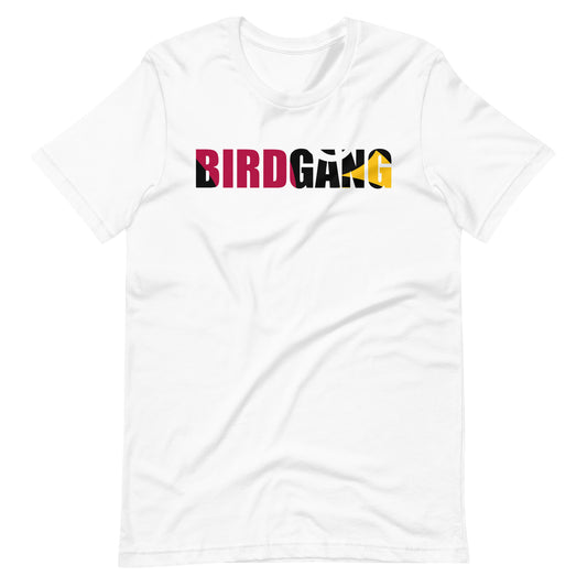 Birdgang Color in the Lines Unisex White t-shirt