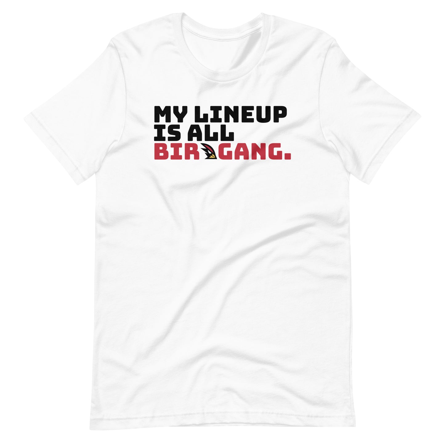 My Lineup Birdgang Unisex White t-shirt